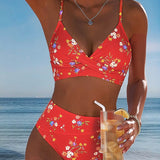 ROMINA™ | Bikini Sexy Entrecruzado Impresso Floral