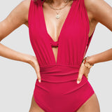 Francisca™ | Fato de banho modelador de luxo com decote em V profundo