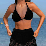 Sofía™ | Elegante bikini de renda lisa