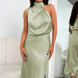 Tyra | Vestido de soirée elegante com decote halter