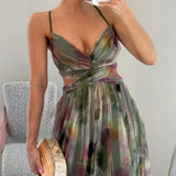 Giselle | Maxi Vestido Urokliwy com Padrão Floral