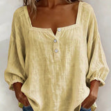 Sherri™ | Blusa elegante com decote quadrado