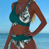 ESTER™ | Bikini Contraste Cor Moda Floral