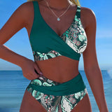 ESTER™ | Bikini Contraste Cor Moda Floral