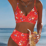 ROMINA™ | Bikini Sexy Entrecruzado Impresso Floral