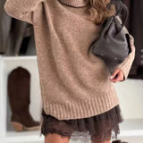 Stella | Sweater Oversized de Gola Alta