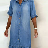 Laura | Vestido de denim confortável