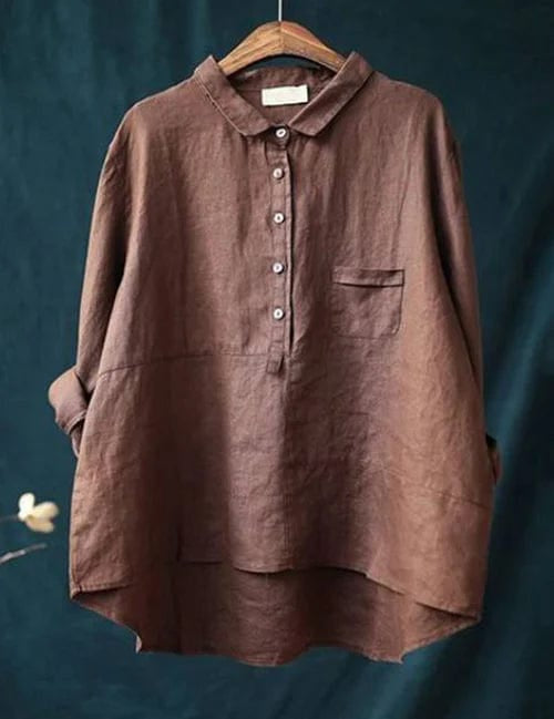 Elvie | Blusa de Linho Elegante para o Verão