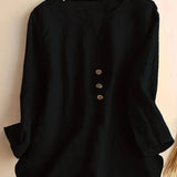 Solénya™ | Blusa de algodão-linho