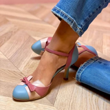 Elisa | Sapatos de salto confortáveis de pele