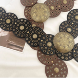 Vanessa - Cinto Boho Castanho para Mulheres