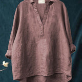 Andrea | Blusa de Linho Elegante para o Verão