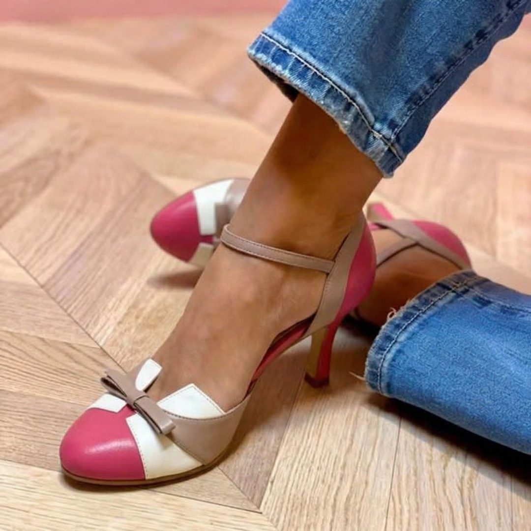 Elisa | Sapatos de salto confortáveis de pele
