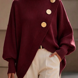 Marisse | Sweater de Gola Alta com Botões