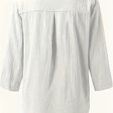 Solénya™ | Blusa de algodão-linho