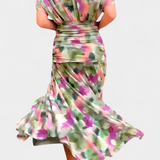 Alondra | Vestido Floral Longo com Decote em V