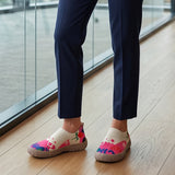 Zara | Slip-On Impresso Artístico & Sola Macia