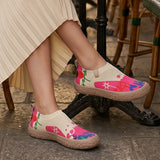 Zara | Slip-On Impresso Artístico & Sola Macia