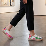 Zara | Slip-On Impresso Artístico & Sola Macia