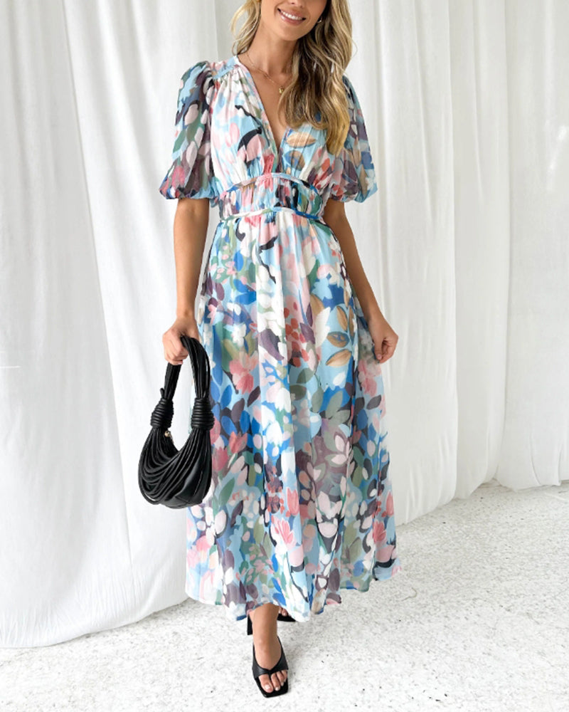 Celine | Vestido Feminino com Padrão Floral