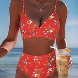 ROMINA™ | Bikini Sexy Entrecruzado Impresso Floral