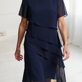 Juliette – Vestido elegante fluido com volantes