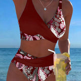 ESTER™ | Bikini Contraste Cor Moda Floral