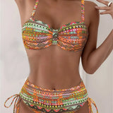 MILAGROS™ | Conjunto de bikini com estampado étnico sexy