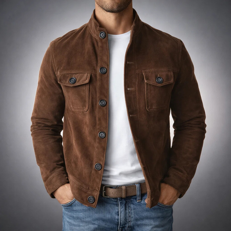 Tommaso | Bomber em Camurça Premium