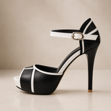Alexandra | Tacões Elegantes Bicolores
