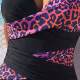 LEO™ | Fato de Banho de Uma Peça Férias Estampado Leopardo