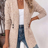 Elegante Cardigan para Mulheres - Frente Aberta & Cintura Ajustada