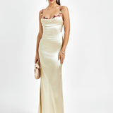 Pixie | Vestido longo em satin