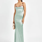 Pixie | Vestido longo em satin