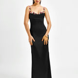 Pixie | Vestido longo em satin