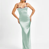 Pixie | Vestido longo em satin