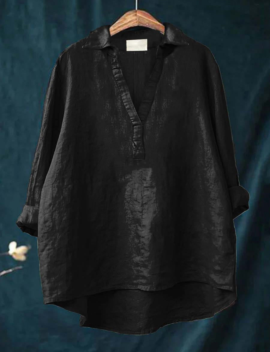 Andrea | Blusa de Linho Elegante para o Verão