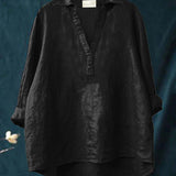 Andrea | Blusa de Linho Elegante para o Verão