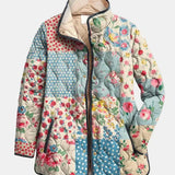 Casaco Acolchoado Patchwork Floral Chloé