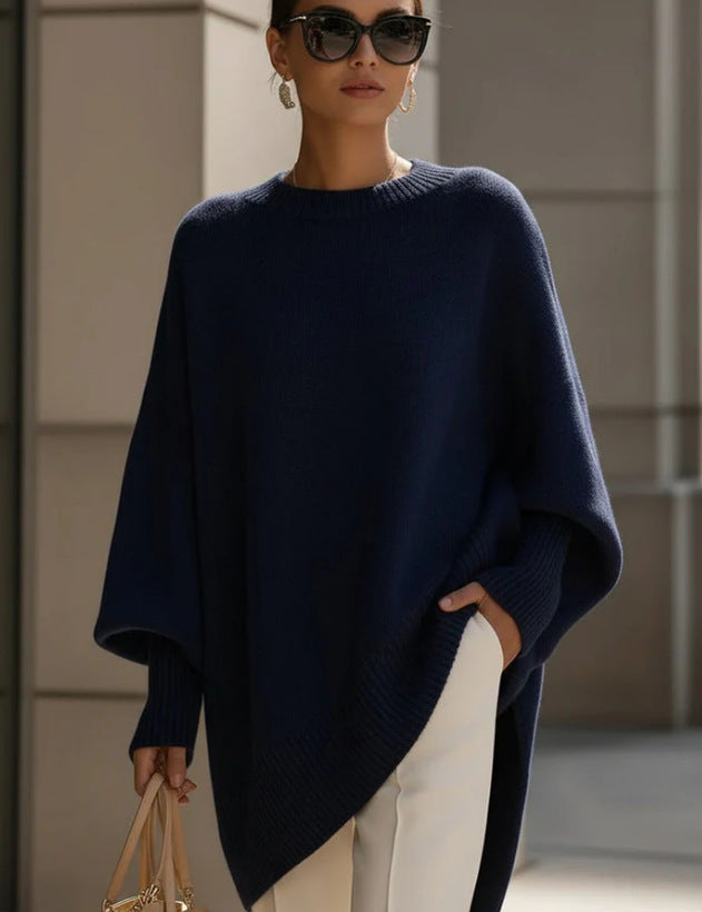 Livia – Sweater poncho oversized suave