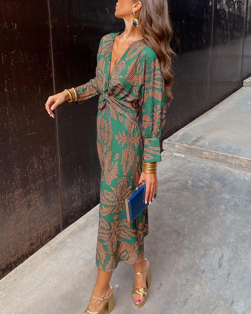 Celeste | Vestido Midi Eleganza Fiorita