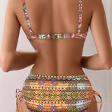 MILAGROS™ | Conjunto de bikini com estampado étnico sexy