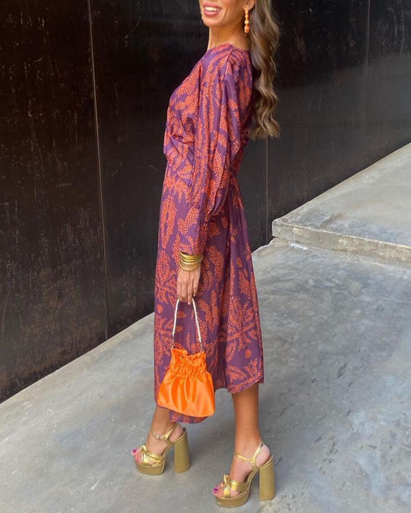 Celeste | Vestido Midi Eleganza Fiorita