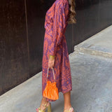 Celeste | Vestido Midi Eleganza Fiorita