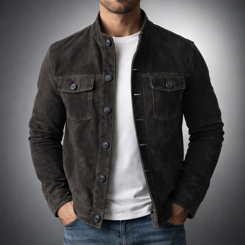 Tommaso | Bomber em Camurça Premium