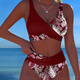 ESTER™ | Bikini Contraste Cor Moda Floral