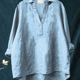 Andrea | Blusa de Linho Elegante para o Verão