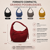 Rosa | Bolsa de Ombro na Cor Bordeaux