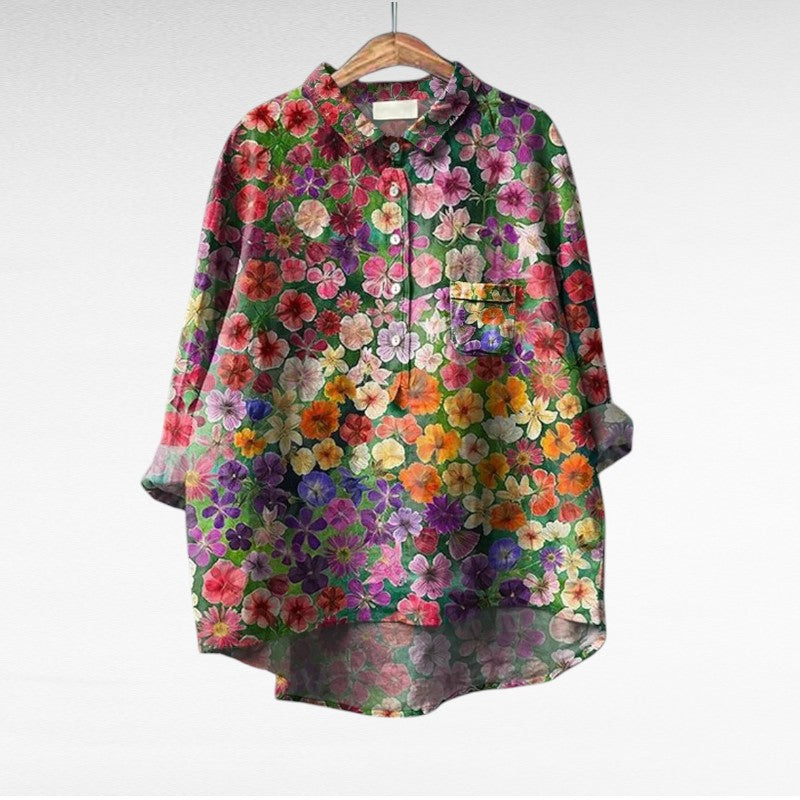 Thérèse | Blusa de Linho Elegante para o Verão