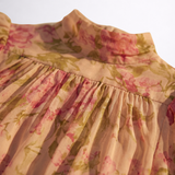 Rosário | Vestido Longo Floral de Chiffon